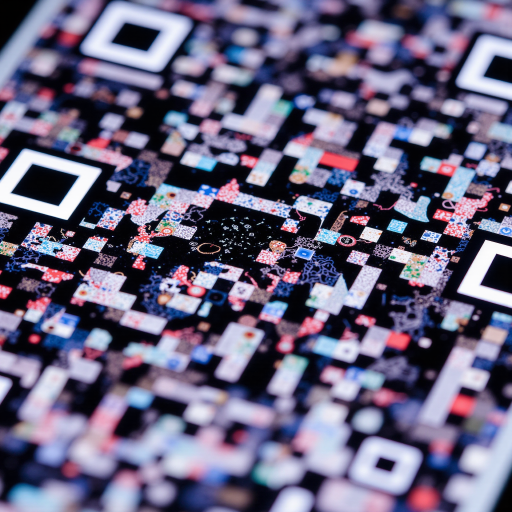 微信公众号二维码，黑白相间方块图案，中心位置显示微信图标，边框整齐，尺寸标准